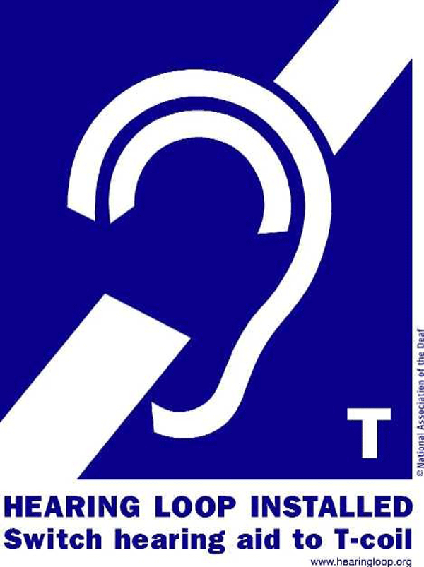 圖二：國際通用的電磁感應線圈標誌（圖片取自www.hearingloop.org）