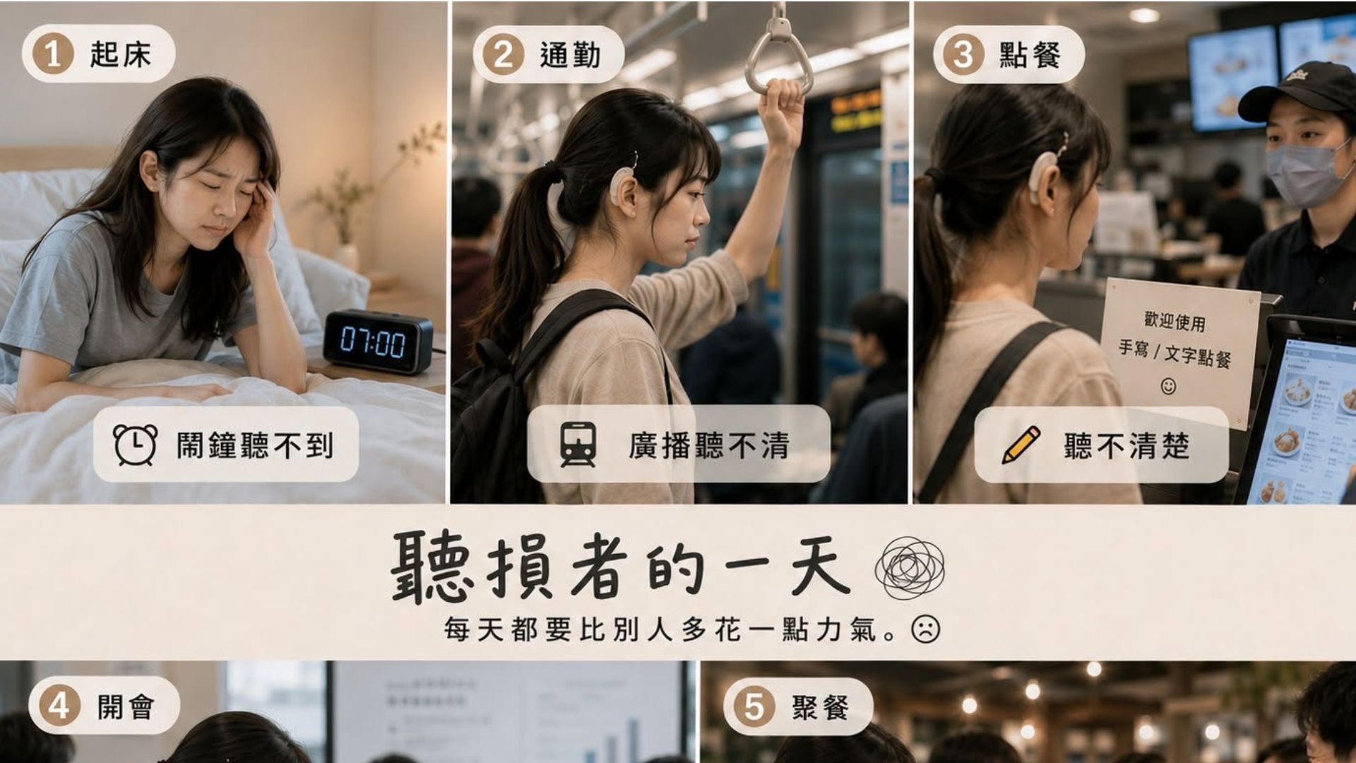 聽損者的一天 每天都要比別人多花一點力氣